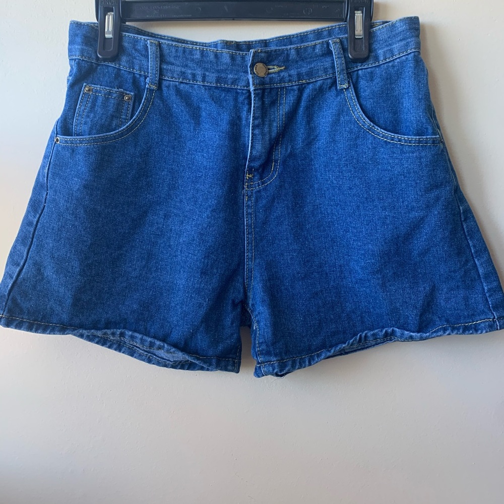 vintage blue denim shorts